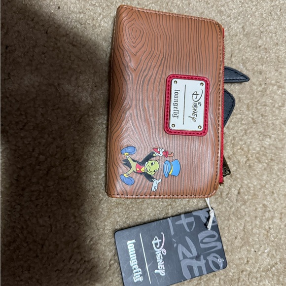 NWT LOUNGEFLY PINOCCHIO Mini backpack and Wallet - Picture 5 of 7